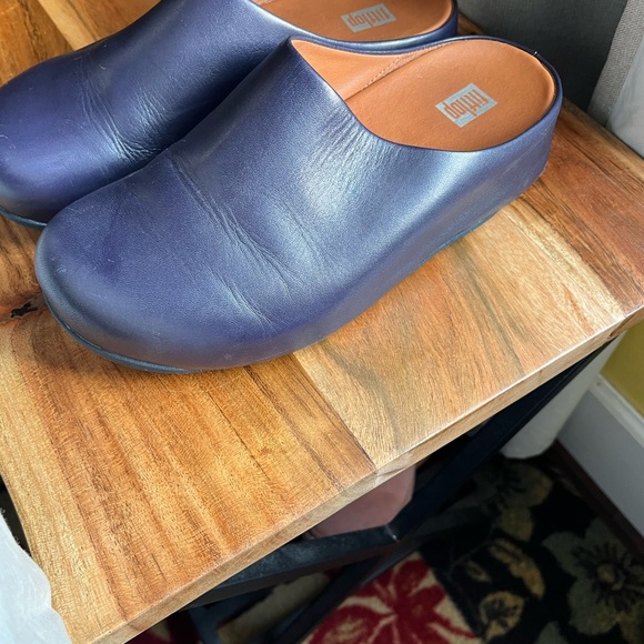 Fit flop size 37 navy bluish purple open back shoes - Picture 4 of 6